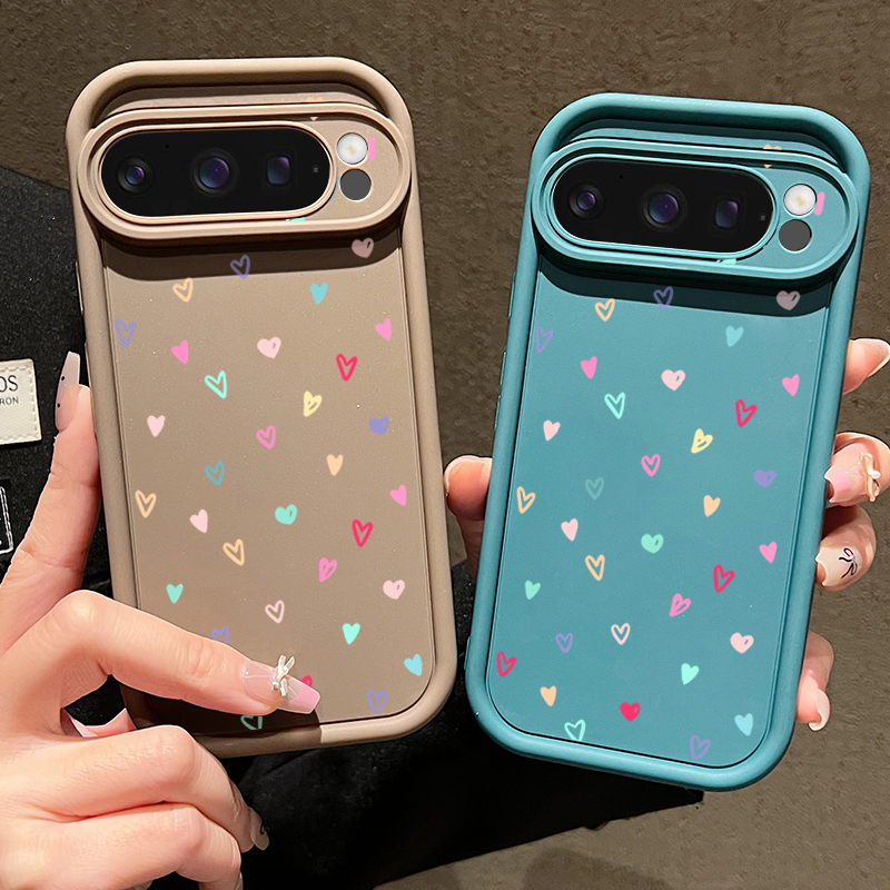Bunte kleine Herzen weiche Hül – Google Pixel 9 Bewertung und Preis