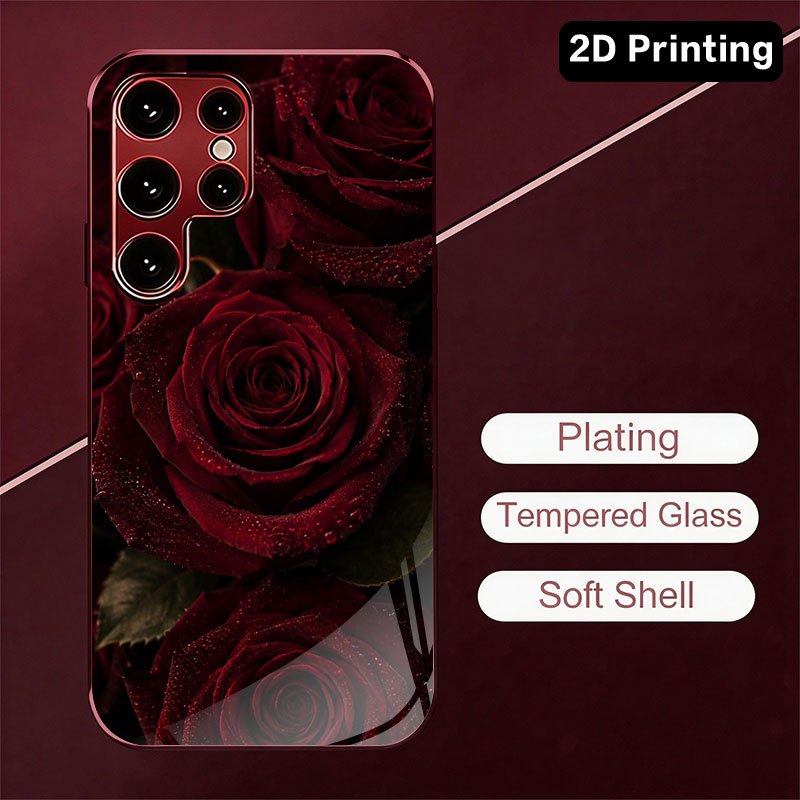 Glas-Handyhülle mit dunkelrote – Samsung Galaxy S24 Bewertung und Preis